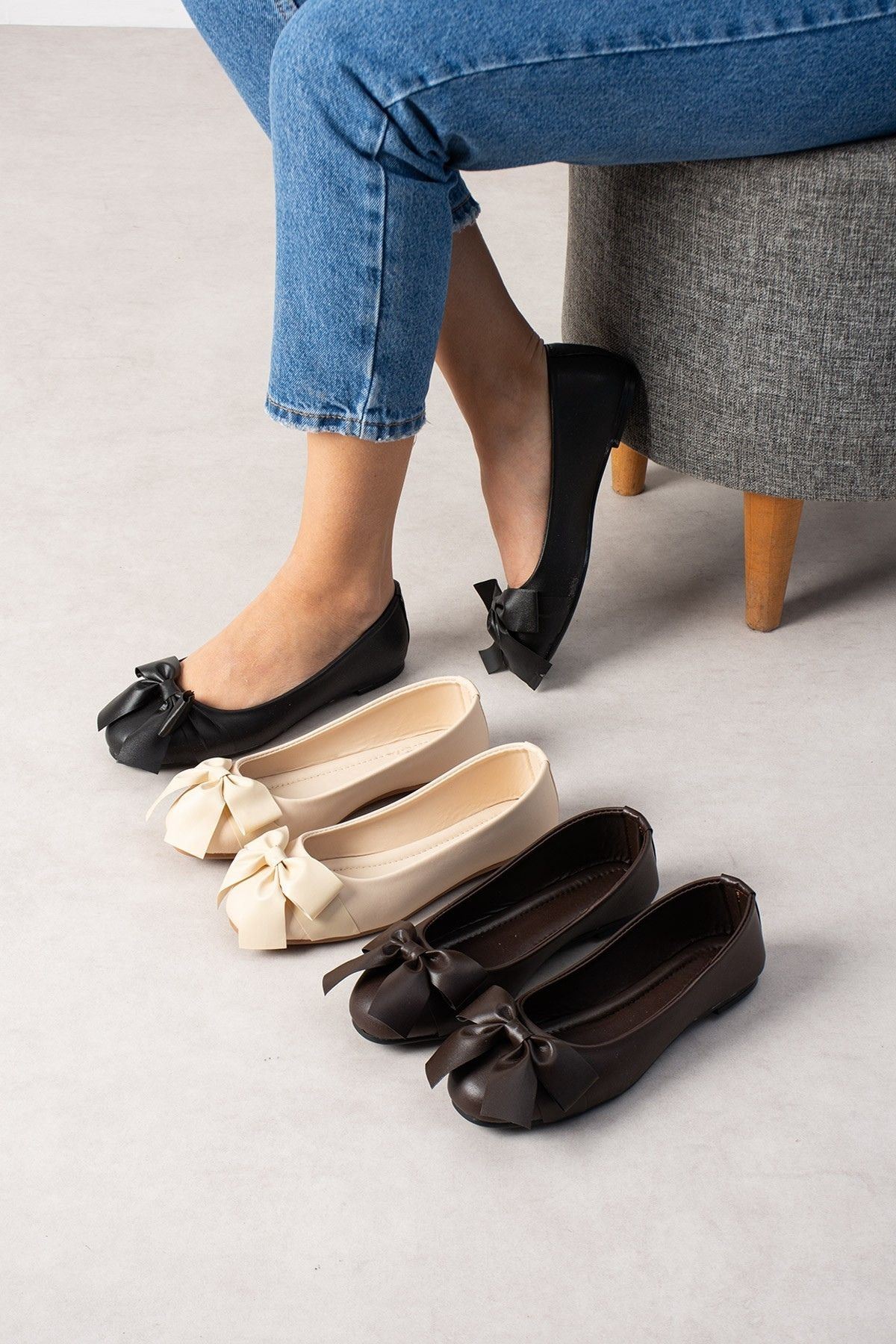 Biella Kahverengi Cilt Büyük Fiyonklu Babet