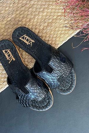 Mers Siyah Dragon H Kesim Deri Terlik