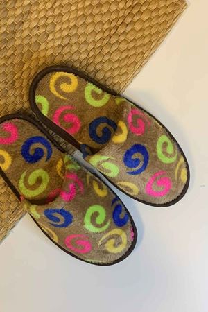 First Vizon Daire Desenli Ev Terliği 