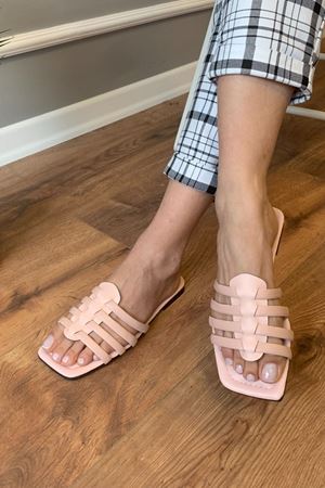 Emmen  Pudra  İnce Kemerli Terlik  