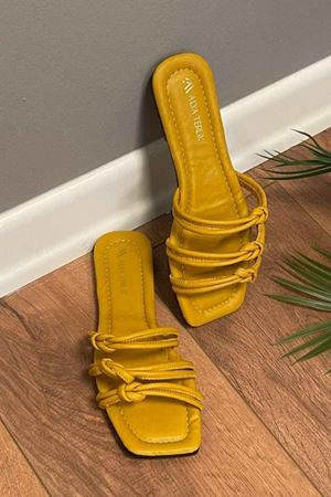 Lacey Hardal  İnce Kemerli Düğümlü  Terlik   