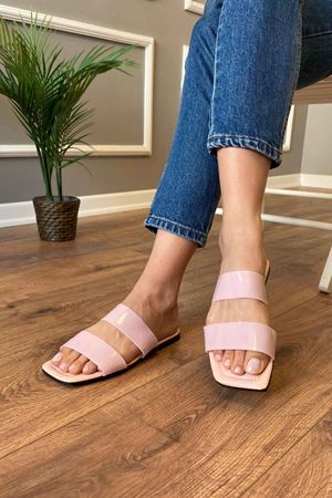 Wanda  Pudra   Renge  Renk Kemerli   Terlik  