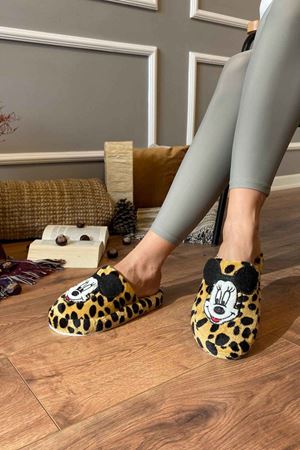 Pedro  Vizon Benekli Önü Kapalı Ev Terliği  