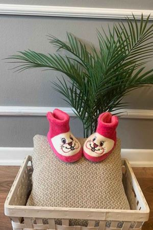 Dragon Çocuk Fuşya Tavşan Figürlü Comfort Ev Botu 