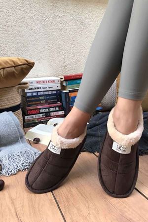 Harper  Erkek Kahverengi Kürk Astarlı Ev Botu 