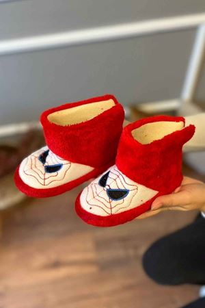 Adrian  Çocuk Kırmızı Örümcek Figürlü Comfort Ev Botu 