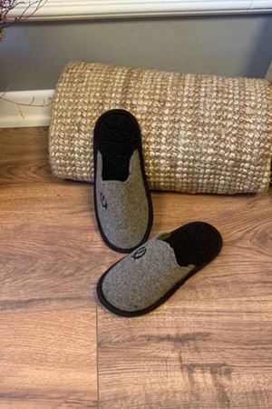 Garcia Kadın Vizon Keçeli Önü Kapalı Ev Terliği