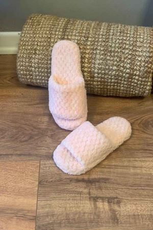 Otis  Pudra Kabarcık  Desenli Önü Açık Ev Terliği 