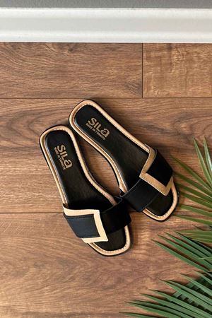 Edison Vizon Geçirmeli Tek Bantlı Terlik  