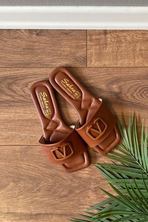 Mendy Taba  V Tokalı Tek Bantlı Terlik