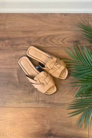 Bros  Nude Geçirmeli  Kalın Kemerli  Terlik 