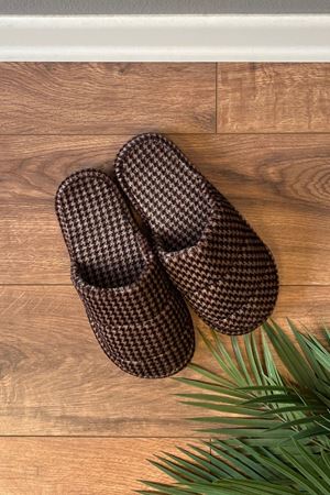 Karlos  Taba Erkek Balık Sırtı  Önü Kapalı Sarma Tabanlı Ev Terliği 