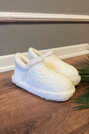 Charli  Beyaz Havlu Dokulu Sarmal Tabanlı  Ev Botu 