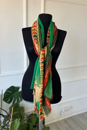 Shawl Desenli İnce Atkı & Şal