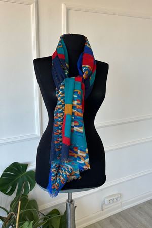 Shawl Desenli İnce Atkı & Şal 