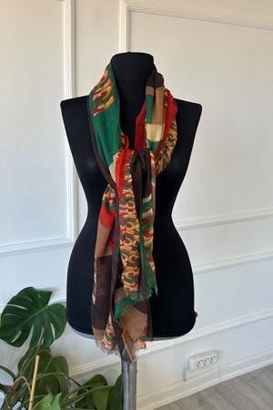 Shawl Desenli İnce Atkı & Şal 