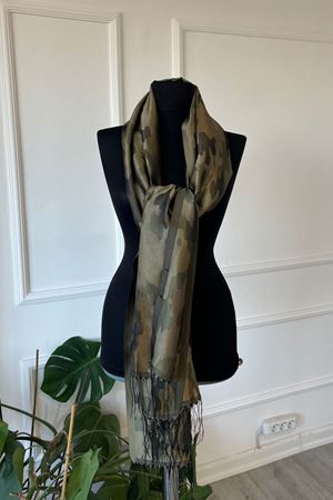 Shawl Desenli İnce Atkı & Şal 