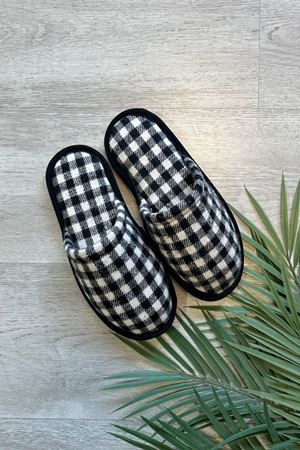 Alice Siyah Pötikare Desenli Ev Terliği  