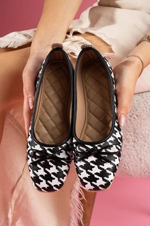 Gatto Kazayağı Desenli Mini Fiyonklu Babet