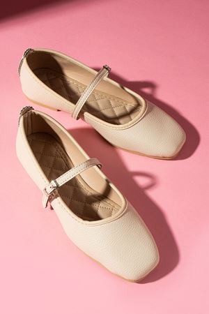 Belton Bej Natural Tokalı Kemer Bantlı Babet