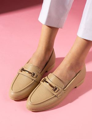 Farella Vizon Çubuk Obje Detay Aksesuarlar Günlük Ayakkabı Loafer Babet