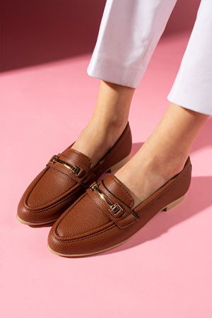 Farella Taba Çubuk Obje Detay Aksesuarlar Günlük Ayakkabı Loafer Babet