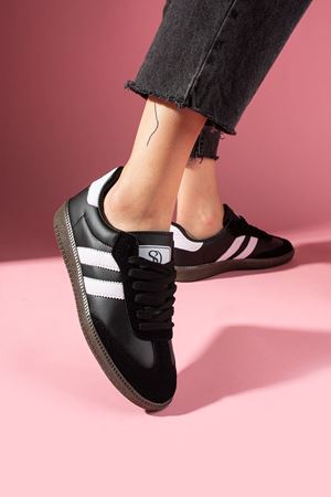 Helix Siyah Bağcıklı Spor Sneaker Ayakkabı