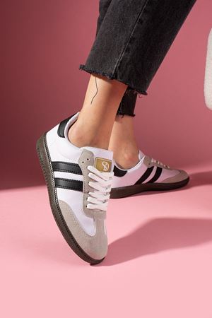 Helix Beyaz Bağcıklı Spor Sneaker Ayakkabı 