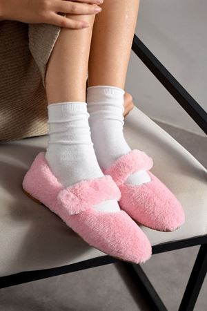 Yumina Pudra Bantlı Peluş Ev Babeti