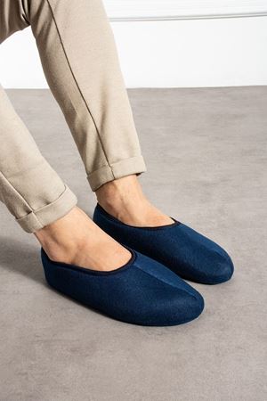 Bery Lacivert Erkek Esnek Kumaşlı Soft Patik Babet