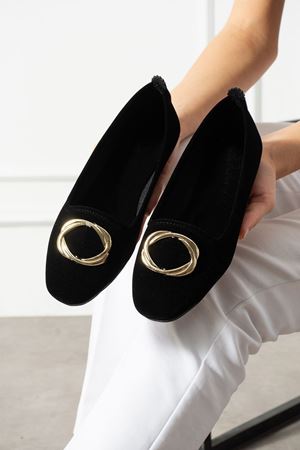 Livena Siyah Gold Tokalı Kadife Dokulu Elegant Nişan Çeyiz Bohça Misafir Ev Babetİ