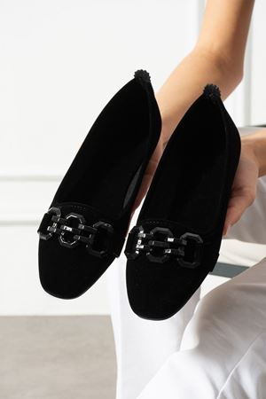 Ruva Siyah Tokalı Kadife Dokulu Elegant Nişan Çeyiz Bohça Misafir Ev Babetİ