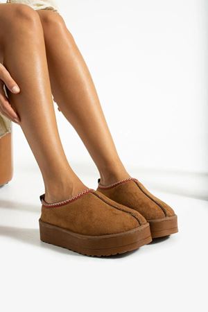 Vicente Taba Yüksek Taban Kürklü Süet Kısa Kadın Bot