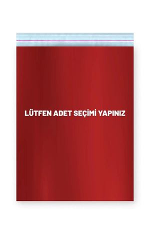 Bantlı Metalize Lüks Hediye Paketi Kırmızı 30x45 cm 