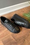 Tiron Siyah Cilt  Kadın Sneaker 