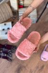 Erba  Pembe Tek Bantlı  Önü Açık  Ev Terliği   