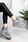 Borri  Gri Kalın Comfort Ev Botu  