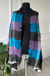 Shawl  Koyu Renk Yatay Renk Desenli  Atkı & Şal 