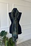 Shawl Koyu Haki Kamuflaj Desenli Atkı & Şal 