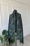 Shawl Koyu Haki Kamuflaj Desenli Atkı & Şal 