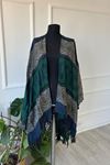 Shawl Desenli Kışlık Panço Şal  