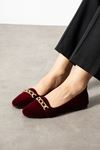 Runa Bordo Gold Tokalı Kadife Dokulu Elegant Nişan Çeyiz Bohça Misafir Ev Babeti