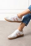 Fortuna Beyaz Pudra Şeritli Bağcıklı Spor Sneaker Ayakkabı